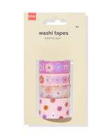 HEMA Washi Tape 1.5cm Bloemen - 3 Stuks