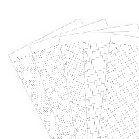 Set Extra Pagina's-A4 - ruitjes 0,5cm
