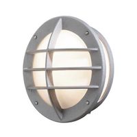 Konstsmide Oden wandlamp rond opaal acrylglas zilver metalic 515-312