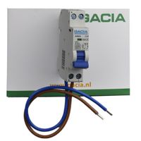GACIA uitbreidingsset installatieautomaat 16A 1p+n C16 inclusief aansluitdraden