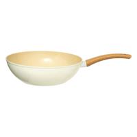 Braad/wokpan Harmony - Alle warmtebronnen - Beige - Dia 29 cm - handvat bakeliet - aluminium