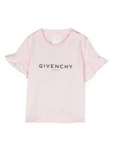 Givenchy Kids t-shirt à logo imprimé - Rose