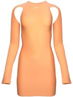 Off-White robe Sleek à coupe courte - Orange
