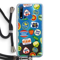 Fruitsticker: Huawei P20 Lite (2019) Transparant Hoesje met koord