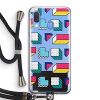 8-bit N°7: Samsung Galaxy A40 Transparant Hoesje met koord