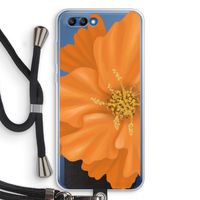 Orange Ellila flower: Honor 10 Transparant Hoesje met koord