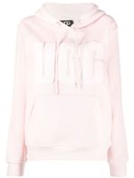 UGG hoodie à logo en fourrure artificielle - Rose