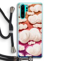 Katoen Wolken: Huawei P30 Pro Transparant Hoesje met koord