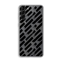 Zwarte vegen: Samsung Galaxy S21 Plus Transparant Hoesje