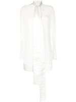 Givenchy robe courte à col noué - Blanc