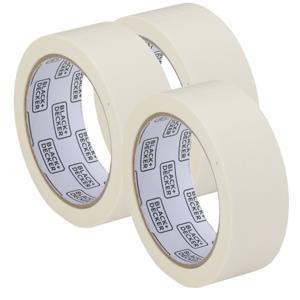 Afplaktape/schilderstape - 3x - wit - 36mm x 25m - voor binnen/buiten