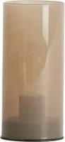 Light & Living tafellamp glas vazolla 7x15cm zand
