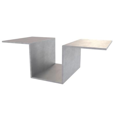 RVS zetwerk geborsteld 1.5 mm - per m²