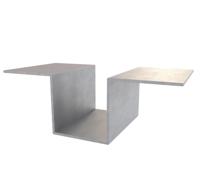 RVS zetwerk geborsteld 1.5 mm - per m²