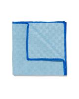 HEMA Microvezeldoekje met structuur 35x35 blauw
