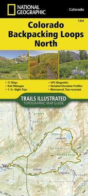 Wandelkaart 1304 Colorado Backpack Loops Noord | National Geographic