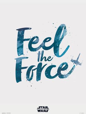 Kunstdruk Star Wars Episode IX Feel The Force 30x40cm