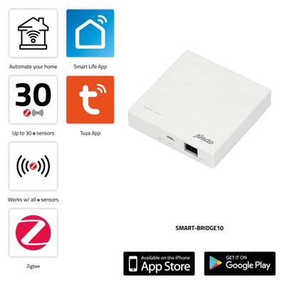 Alecto SMART-BRIDGE10 Aansluitpunt voor Zigbee sensoren op netwerk/internet - SMART-BRIDGE10