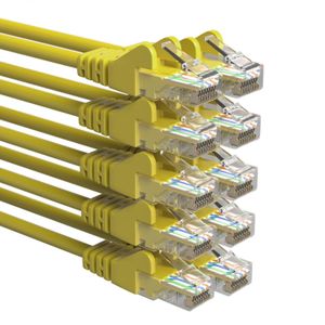 Cat 5e - U/UTP - Netwerkkabel - Patchkabel - Internetkabel - 1 Gbps - 2 meter - Geel - Allteq