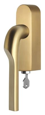 Formani Rivio by Gensler GL100-DKLOCK-O draaikiepgarnituur afsluitbaar rechtsdraaiend - PVD mat goud