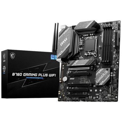 MSI B760 GAMING PLUS WIFI Moederbord Socket Intel LGA 1700 Vormfactor ATX Moederbord chipset Intel® B760
