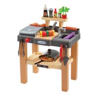 Ecoiffier zomer keuken met barbecue en pizzaoven - 27dlg.