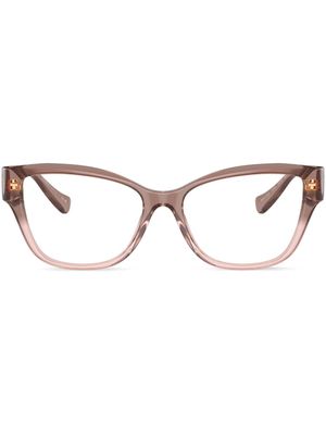Versace Eyewear lunettes de vue carrées à plaque Medusa - Rose