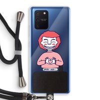 Hartje: Samsung Galaxy Note 10 Lite Transparant Hoesje met koord