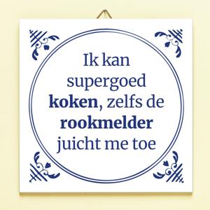 Tegeltje Rookmelder Juicht