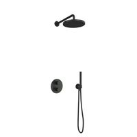 Hotbath Cobber IBS20A Regendoucheset inbouw - 35cm wandarm - 30cm ronde hoofddouche - staafhanddouche - mat zwart IBS20ABL5 - thumbnail