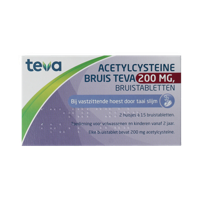 Teva Acetylcysteine 200mg 30 Bruistabletten