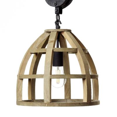Brilliant Houten hanglampMatrix Wood Ø 34cm - 99155/66