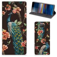 Sony Xperia 10 | Hoesje maken | Pauw met Bloemen