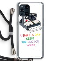 Smile: Oppo Find X3 Transparant Hoesje met koord