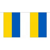 Oekraine vlaggenlijn slinger - 900 cm - buiten/binnen - polyester - landen versiering