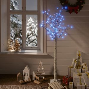 VidaXL Kerstboom wilg met 140 blauwe led&apos;s binnen en buiten 1,5 m