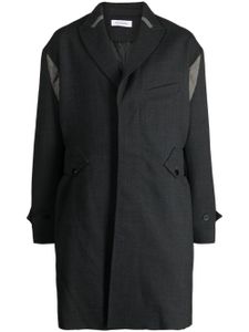 Kiko Kostadinov manteau Solon à simple boutonnage - Gris