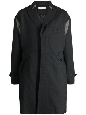 Kiko Kostadinov manteau Solon à simple boutonnage - Gris
