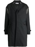 Kiko Kostadinov manteau Solon à simple boutonnage - Gris Kiko Kostadinov manteau Solon à simple boutonnage - Gris