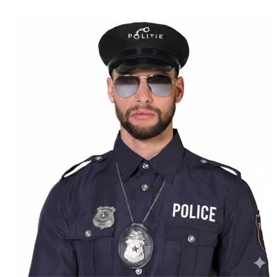 Politie agent verkleed combinatie set 4 delig - dames/heren - politiepet en accessoires Politie agent verkleed combinatie set 4 delig - dames/heren - politiepet en accessoires