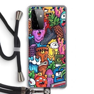 Vexx Mixtape: Samsung Galaxy A72 5G Transparant Hoesje met koord