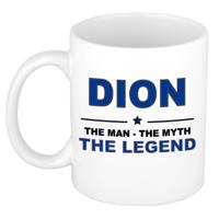 Dion cadeau mok - man myth legend - naam koffiemok - 300 ml - collega - vaderdag