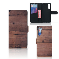 OnePlus Nord Book Style Case Old Wood