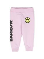 Barrow kids pantalon de jogging à logo imprimé - Rose