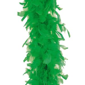 Carnaval verkleed veren Boa kleur groen 180 cm   -