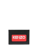 Kenzo porte-cartes en cuir à logo imprimé - Noir - thumbnail