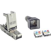 Value Op locatie monteerbare RJ-45-stekker Cat.6A (klasse EA), STP 26.99.0373 Zilver (metallic) 1 stuk(s)