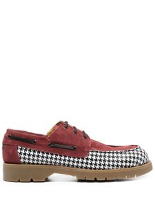 RASSVET chaussures bateau à design bicolore - Rouge