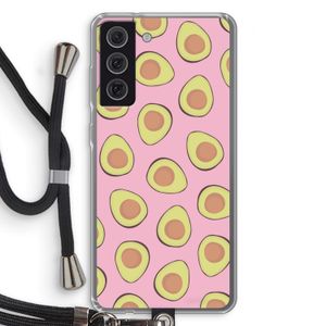 Dancing avocados: Samsung Galaxy S21 FE Transparant Hoesje met koord