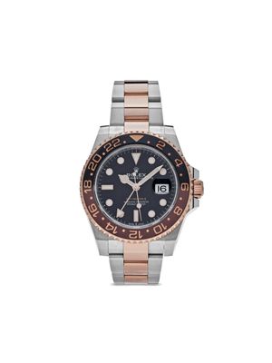 Rolex montre GMT-Master II Root Beer 40 mm pre-owned (2020) - Noir